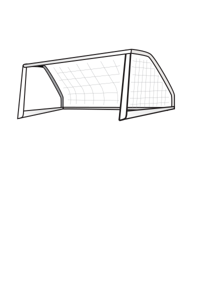 Soccer Goal Clipart Vector Clip Art Online Royalty Free Design