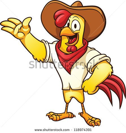 Stock Vector Farm Chicken Character Vector Clip Art Illustration With