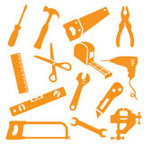 Tool Kit Icons Royalty Free Stock Photography