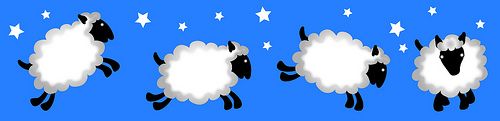 Clip Art Illustration Of Cartoon Sheep With Stars   A Photo On