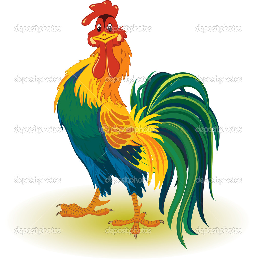 Colorful Rooster   Stock Vector   Mikhaylova  2201251