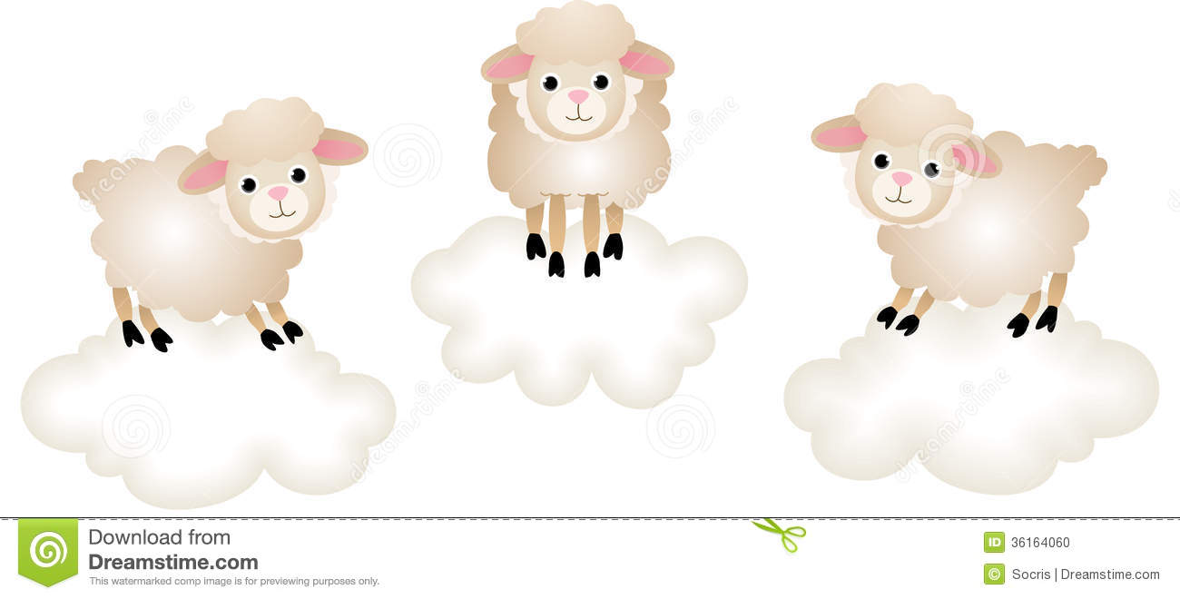 Counting Sheep To Sleep Stock Photo   Image  36164060