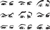 Different Expression Of An Eye Expressing Emotions  A Vector