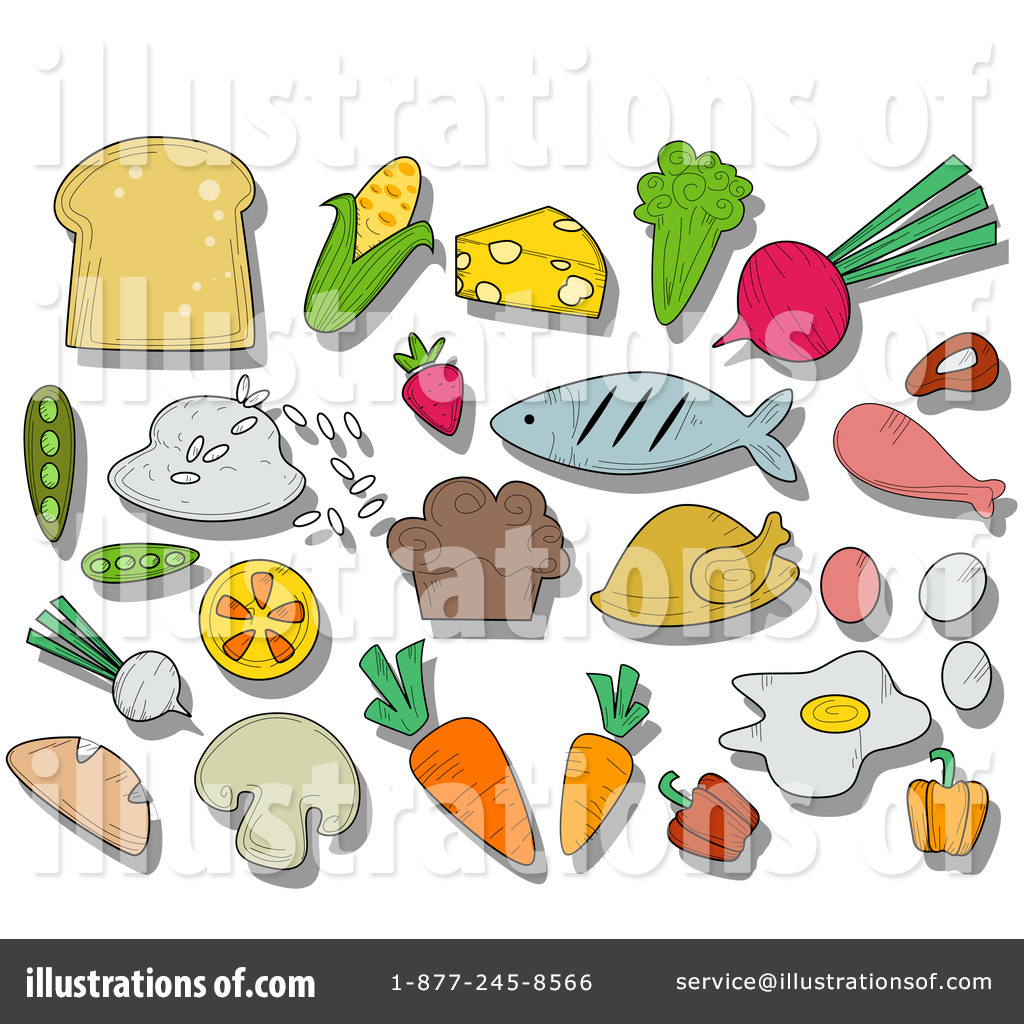 Food Clip Art Royalty Free Rf Chef Clipart Illustration 1186022 By Bnp