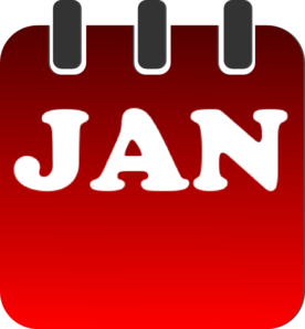 January Calendar Clip Art At Clker Com   Vector Clip Art Online