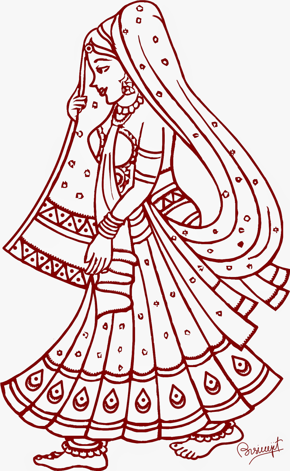 Maa Durga Durga Maa Clipart Dhaki Clipart