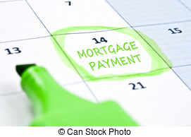 Mortgage Payment Mark   Calendar Mark With Mortgage Payment