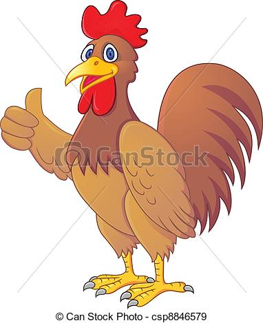 Of Funny Rooster Cartoon Vector Illustration Of Funny Rooster
