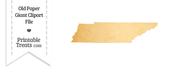 Old Paper Giant Tennessee State Clipart