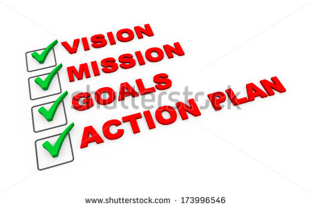 Selected Option Of Vision Mission Goals And Action Plan   Stock Photo