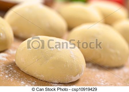 Stock Photo Of Pizza Dough   Small Balls Of Fresh Homemade Pizza Dough