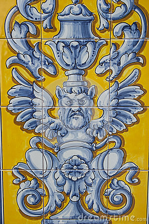 Talavera Pottery Tiles Basilica Del Prado Talavera De La Reina Stock