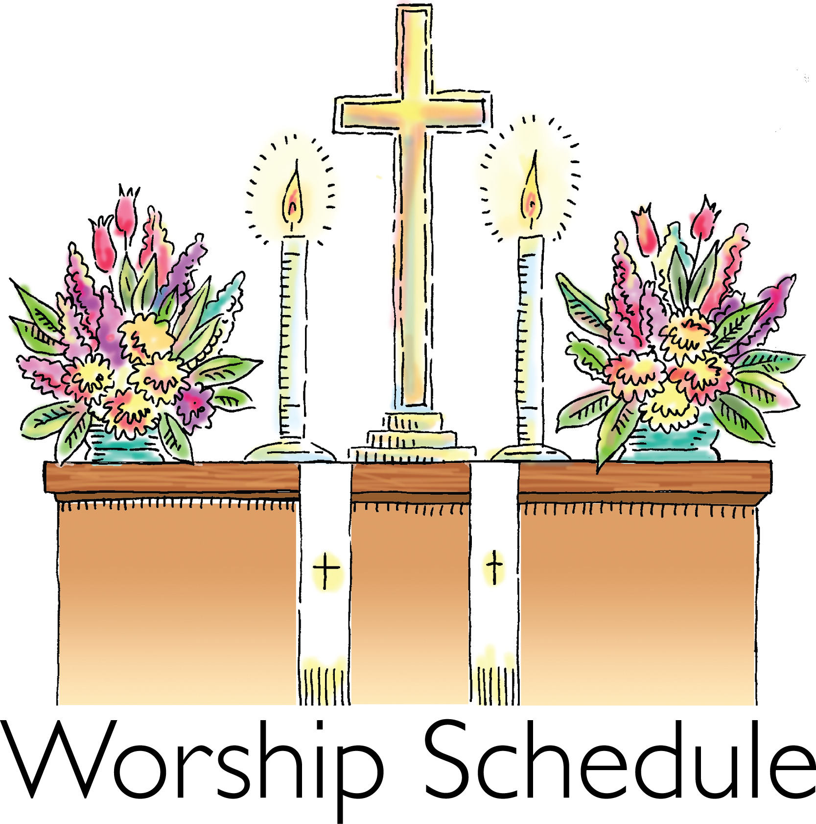 Church Worship Services Clip Art