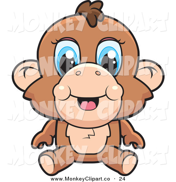 Funny Monkey Clip Art   