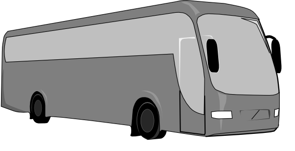 Gray Charter Bus Clip Art At Clker Com   Vector Clip Art Online