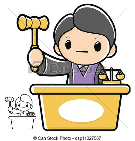 Judge Clipart Trial Judge Character A Law
