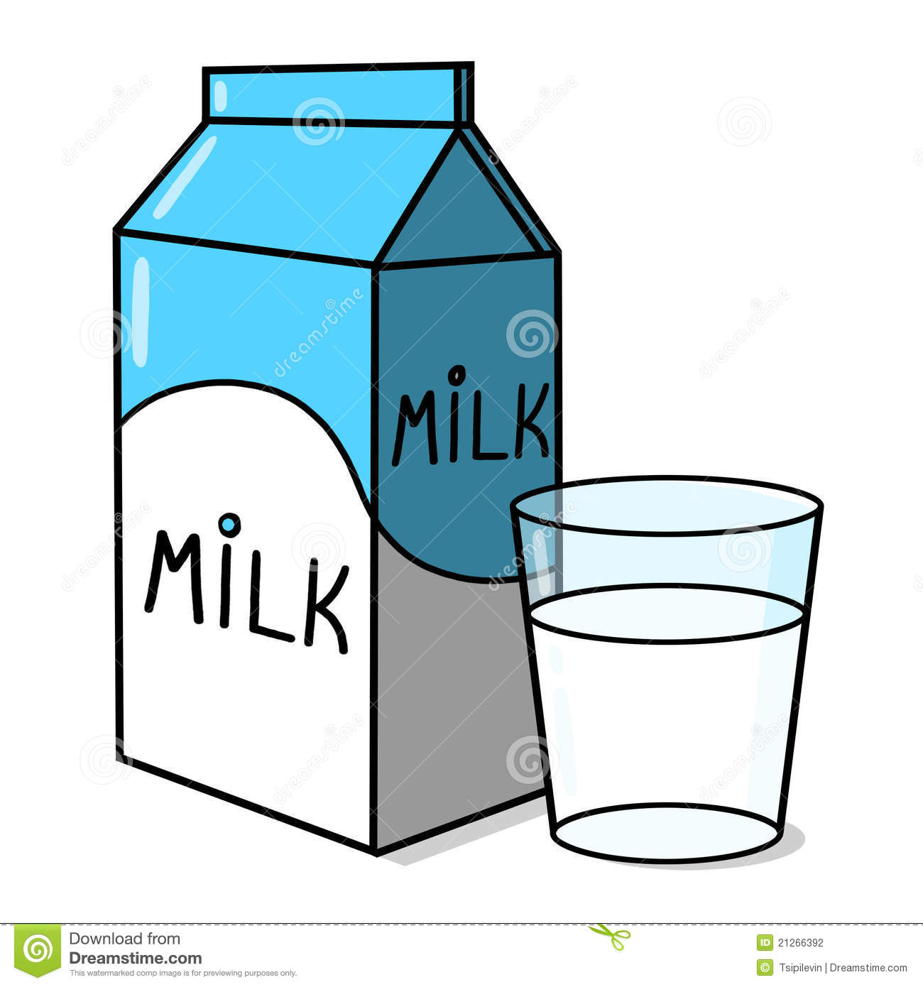 Milk Carton Glass Milk