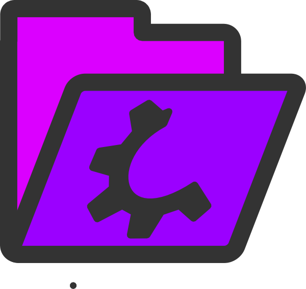 Open Violet Folder Icon Clip Art 117550 Open Violet Folder Icon Clip