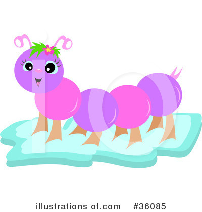 Royalty Free  Rf  Caterpillar Clipart Illustration By Bpearth   Stock