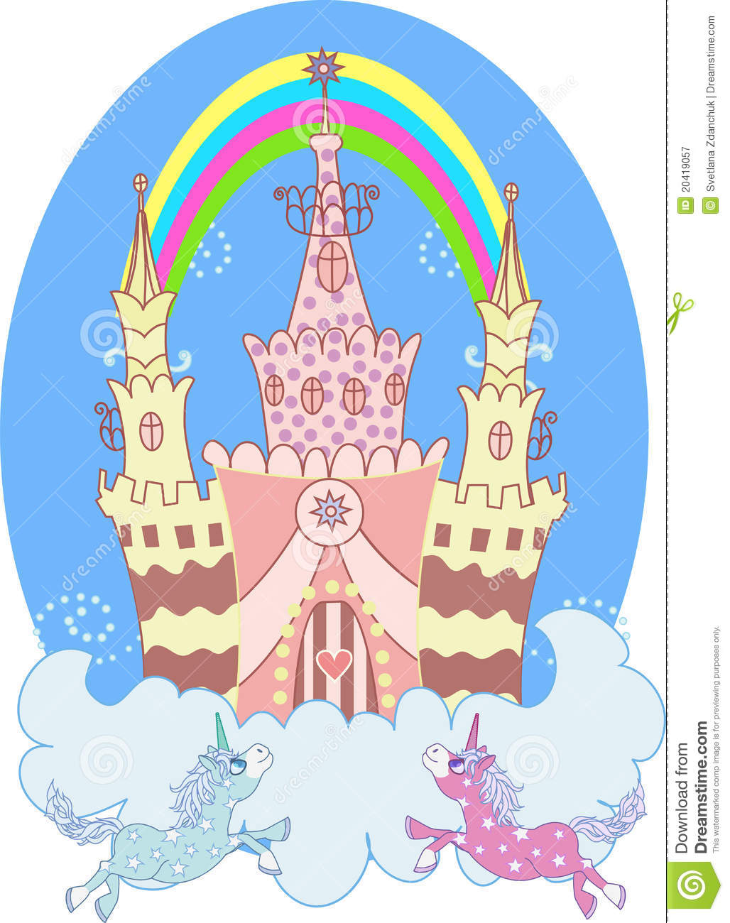 Set Of Fairy Tale Element Iconscartoon Vector Illustration
