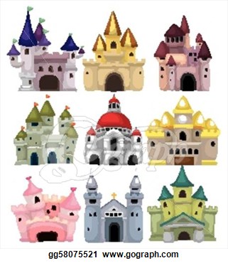     Stock   Cartoon Fairy Tale Castle Icon  Stock Clip Art Gg58075521