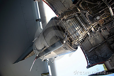 Stock Image  C 17 Military Aircraft Engine