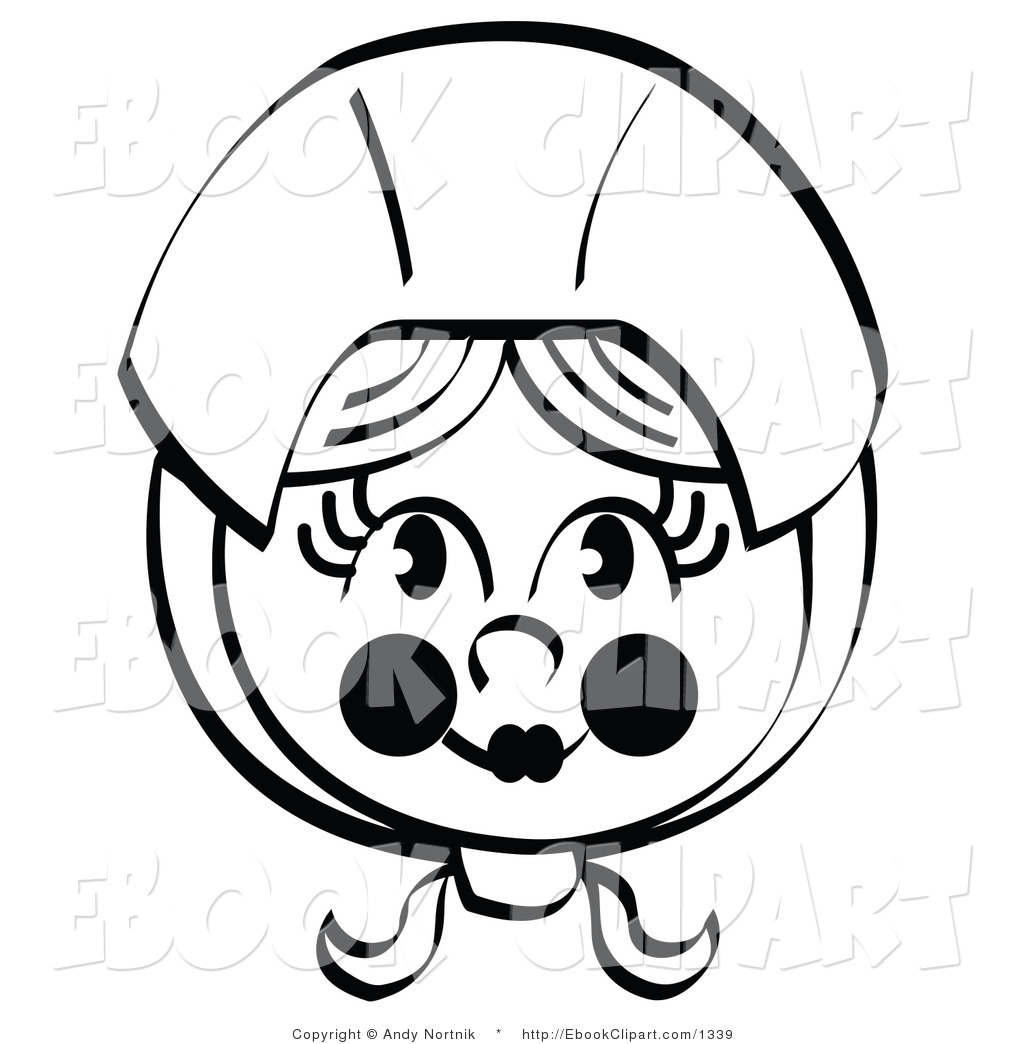 Black And White Pretty Female Pilgrim With Flushed Cheeks Wearing A