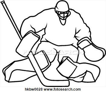 Clip Art   Hockey Goalie  Fotosearch   Search Clipart Illustration