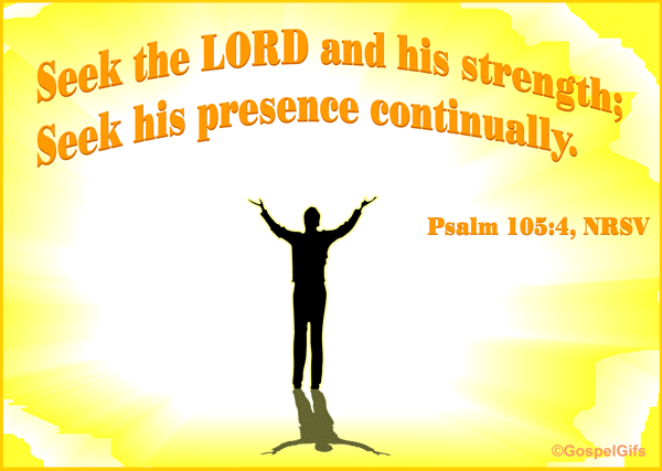 Clip Art Image  Seek The Lord And His Strength Seek His Presence    