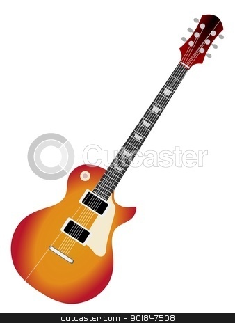 Electric Guitar Stock Vector Clipart Electric Guitar By Oleksandr