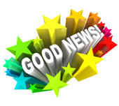 Good News Announcement Message Words In Stars   Clipart Graphic
