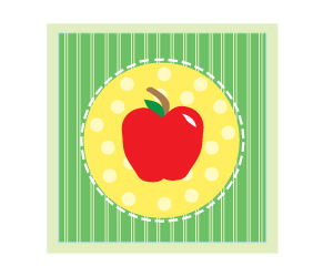 Green Apple Polka Dots Prawny Fruit Clip Art   Prawny Clipart