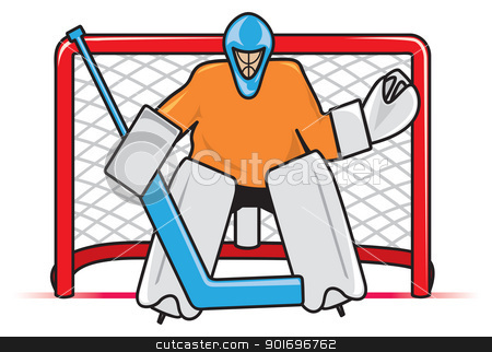 Hockey Goalie Stock Vector Clipart A Stylized Depiction Of A Hockey    