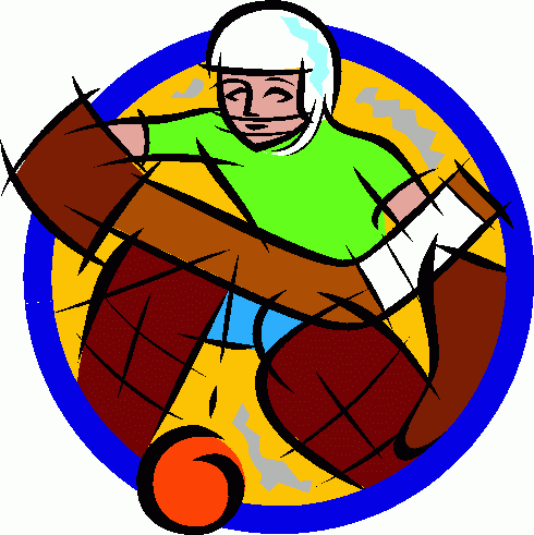 Ice Hockey Goalie Clipart