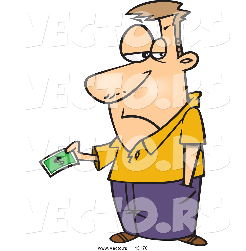 Man Giving Money Clipart Upset Cartoon Man Handing Over
