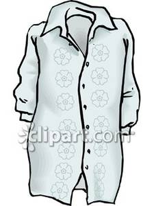 Man S Long Sleeved Dress Shirt   Royalty Free Clipart Picture