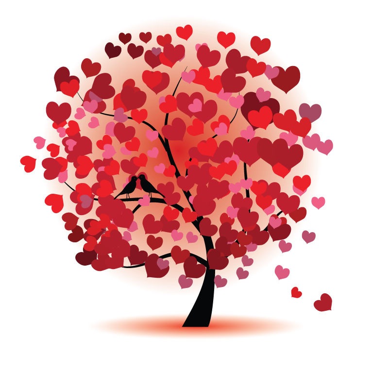 Name  Abstract Love Tree Vector Graphic