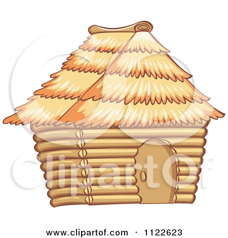 Of A Bamboo Bungalow Hut Or House 8   Royalty Free Vector Clipart