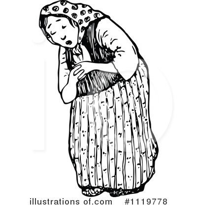 Old Woman Clipart  1119778 By Prawny Vintage   Royalty Free  Rf  Stock