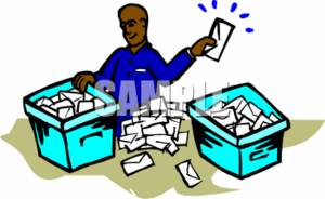 This Is A Clipart Picture Of An African American Postal Employee  The