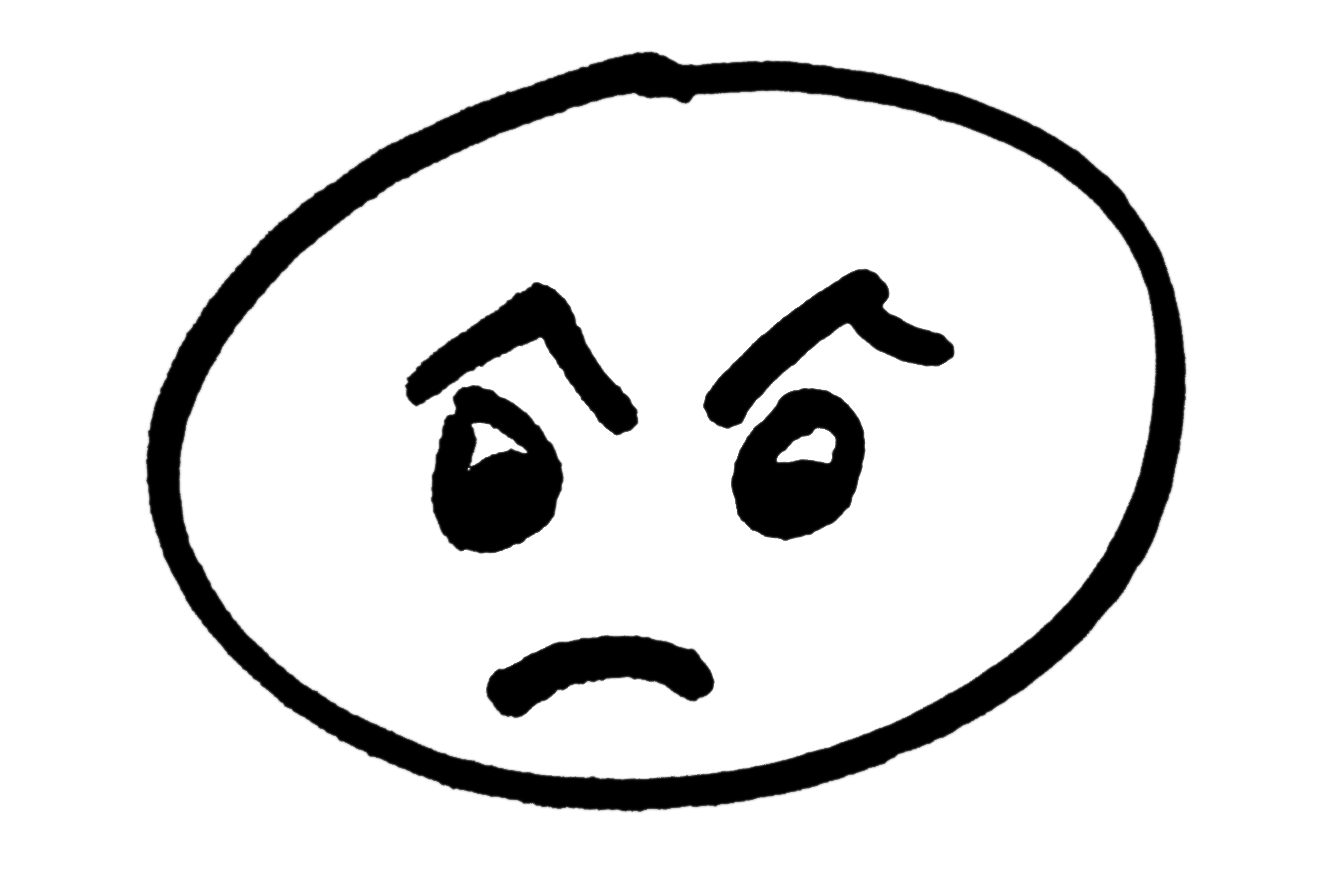 Angry Face Clip Art   Free High Resolution Image   Dimensions  3888