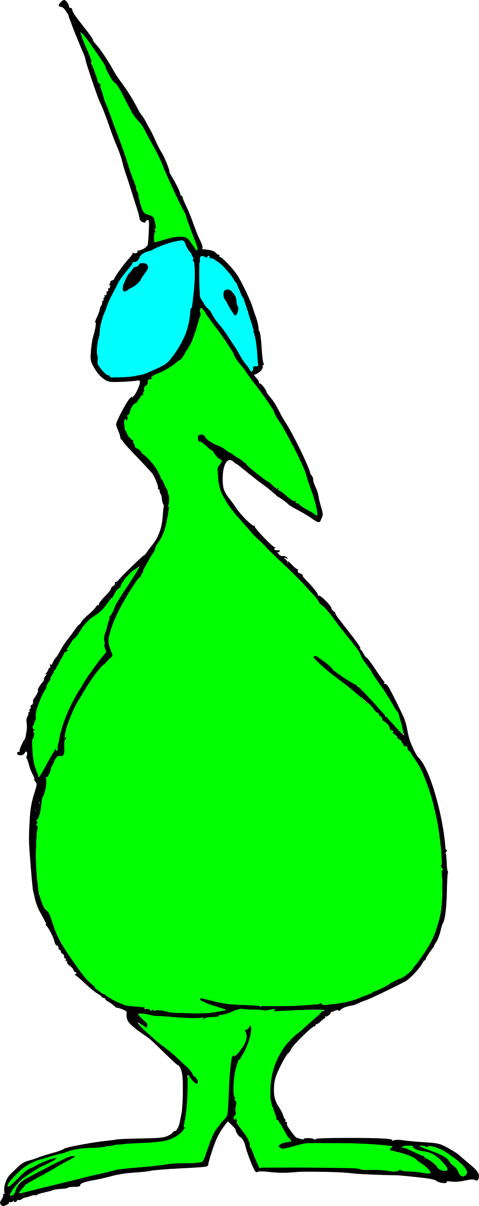 Big Bird Green By Doodleguy