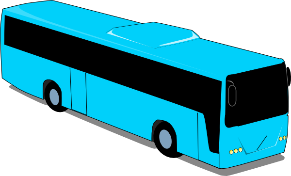 Blue Travel Bus Clip Art At Clker Com   Vector Clip Art Online