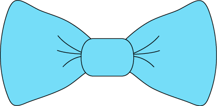 Bow Clipart Light Blue Bow Tie Png