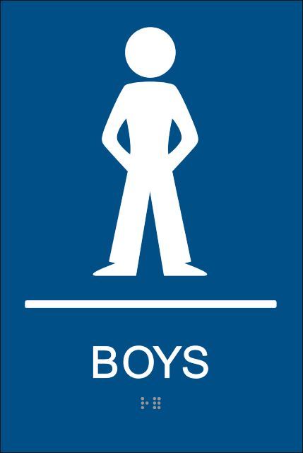 Boys Bathroom Sign Clip Art
