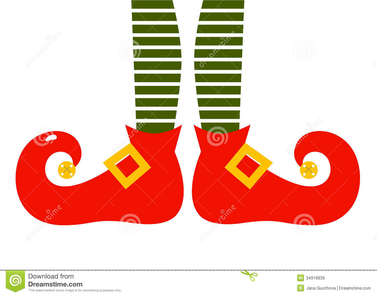 Christmas Cartoon Elfs Legs Royalty Free Stock Images   Image