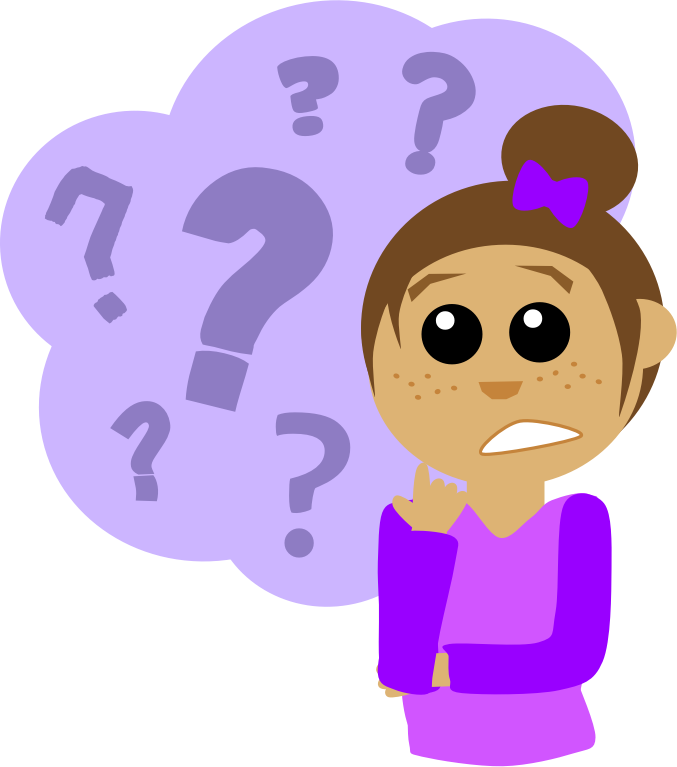 Clipart   Question Girl