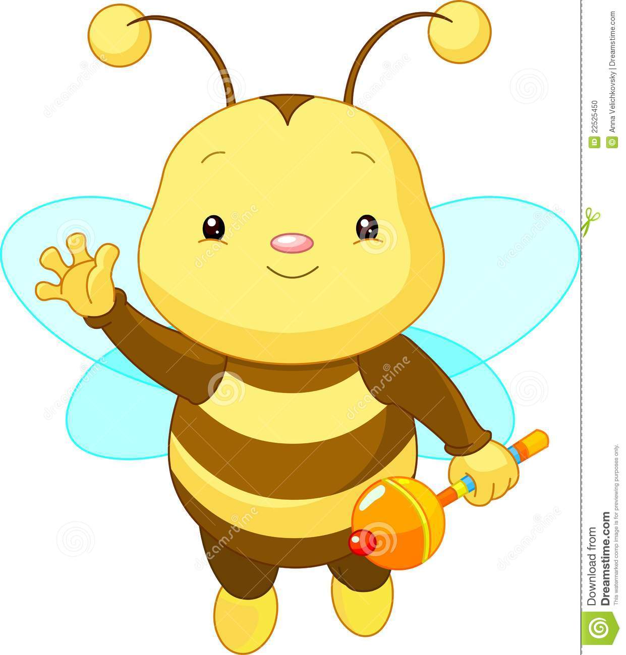 Cute Baby Bee Stock Photo   Image  22525450