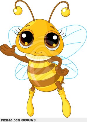 Cute Bee Showing Stock Photos   Cute Bee Showing Stock Photography And