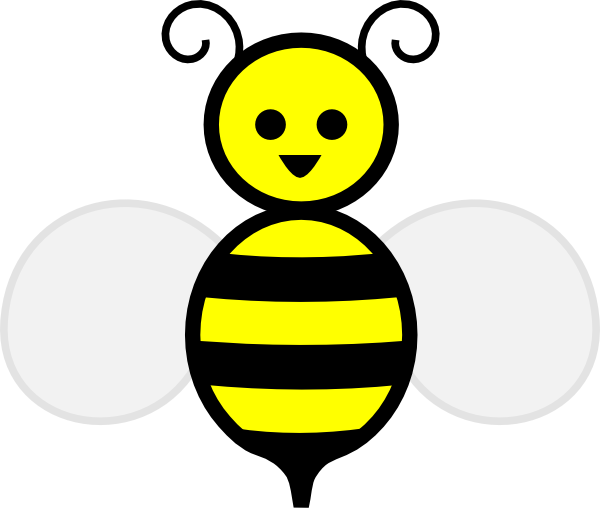 Cute Honey Bee Cartoon Clip Art At Clker Com   Vector Clip Art Online